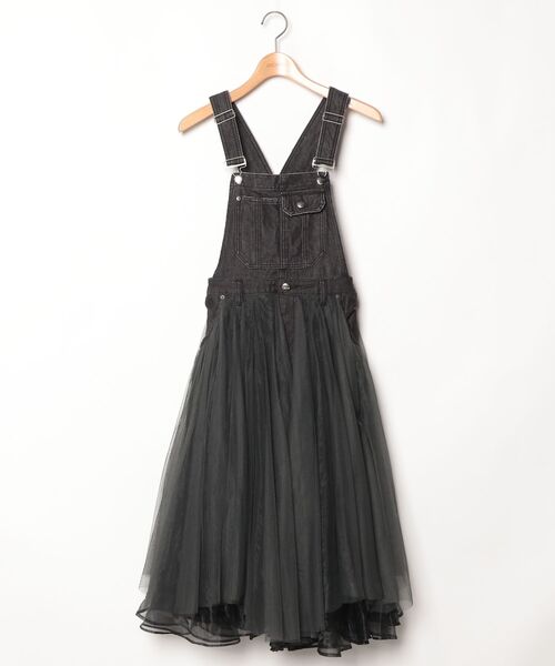 「LA BELLE ETUDE」 「belle vintage」サロペットスカート 0 ブラック レディース