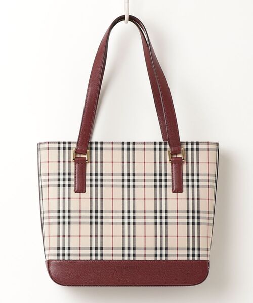 BURBERRY（バーバリー） ノバチェック柄ハンドバッグ - ブラウン