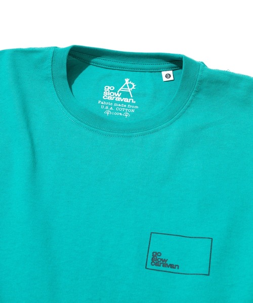 「go slow caravan」 半袖Tシャツ MEDIUM バイオレット メンズ_画像2