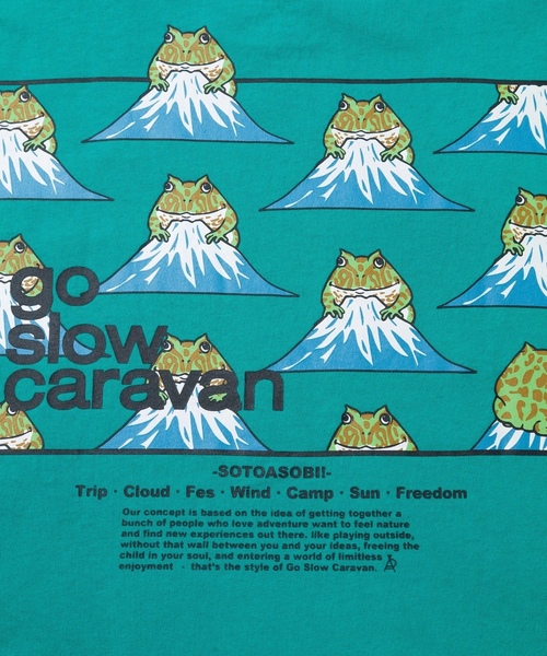 「go slow caravan」 半袖Tシャツ MEDIUM バイオレット メンズ_画像7