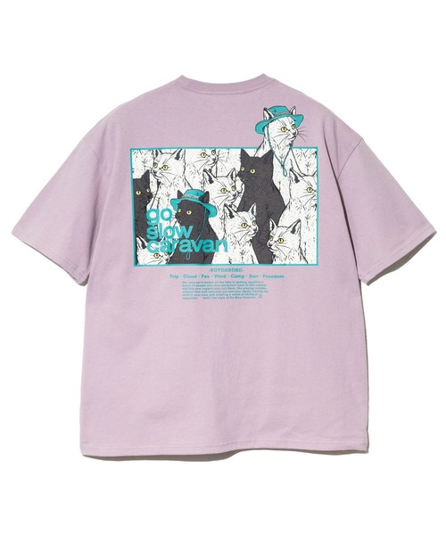 「go slow caravan」 半袖Tシャツ MEDIUM バイオレット メンズ_画像9