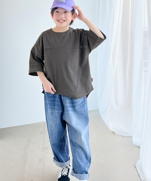「Java」 7分袖カットソー LARGE グレー レディース | Java