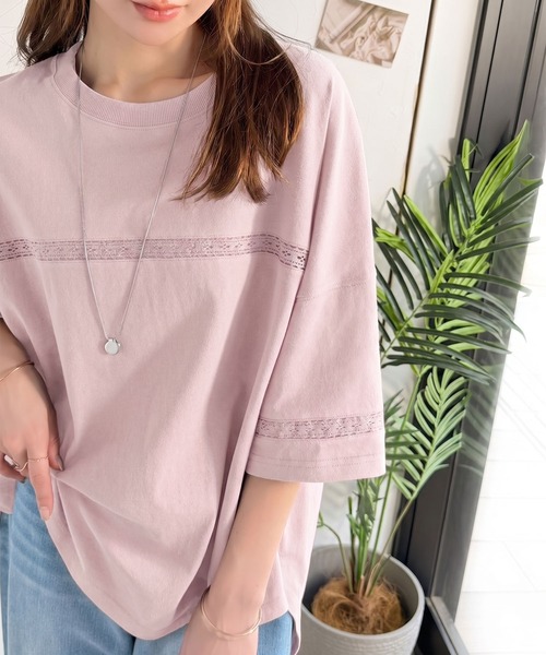 「Java」 7分袖カットソー LARGE グレー レディース | Java | 10