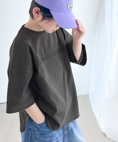 「Java」 7分袖カットソー LARGE グレー レディース | Java | 13