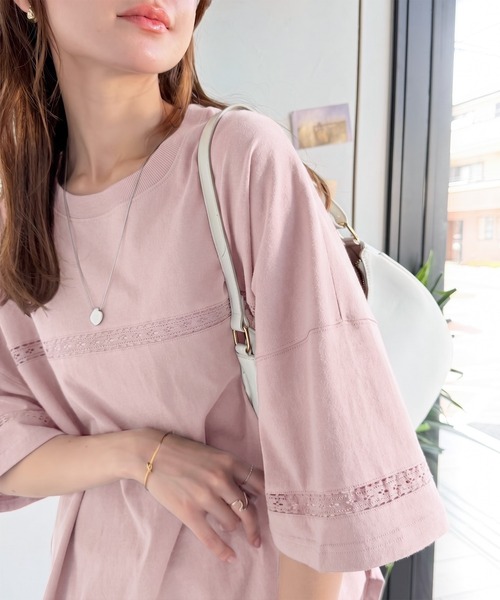 「Java」 7分袖カットソー LARGE グレー レディース | Java | 14