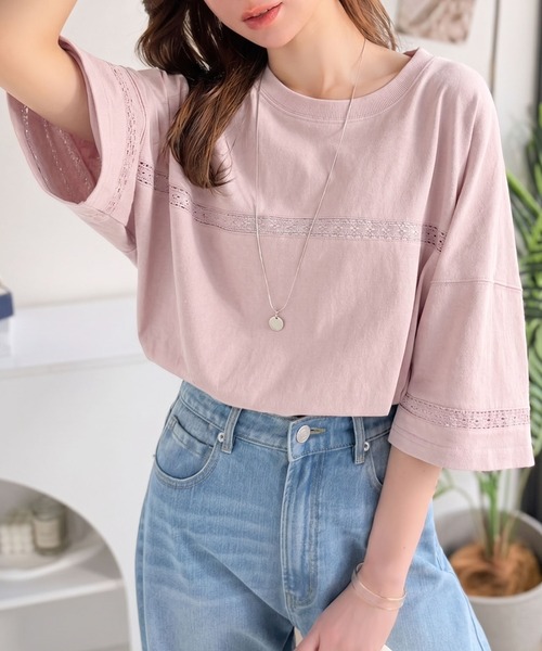 「Java」 7分袖カットソー LARGE グレー レディース | Java | 15