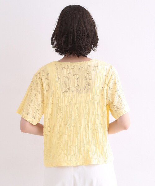 OPAQUE.CLIP（オペークドットクリップ） tシャツ 半袖 レースジャ