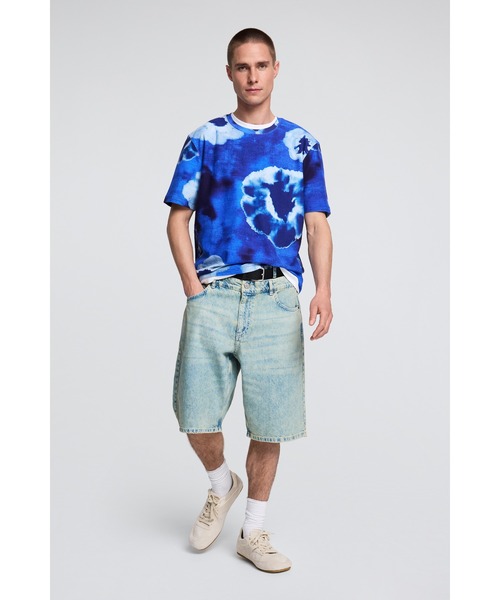 Desigual（デシグアル） tシャツ タイダイ フラワー プリント 半袖T