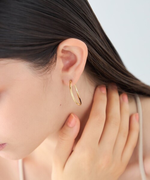 ete（エテ） ピアス 「シグナルフープ」 ピアス S レディース