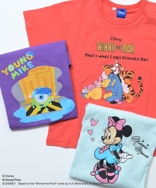 Disney（ディズニー） tシャツ 「別注」ディズニープリント半袖Tシャツ