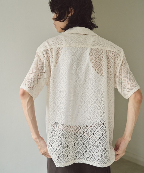 「CAMPHOR WOOD」 半袖シャツ LARGE ブラック メンズ_画像8