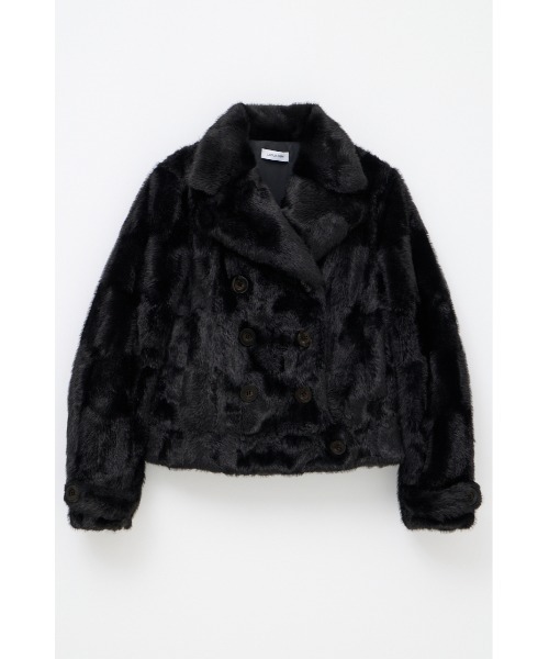 LAGUA GEM SHORT COMPACT DOUBLE コート 黒 未使用 LAGUA GEM SHORT 