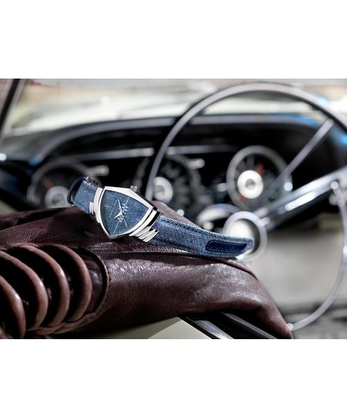 腕時計 HAMILTON 「ハミルトン」 腕時計 Ventura （ベンチュラ）  クオーツ 36.50MM テキスタイルベルト ブルー×ブルー レデの画像