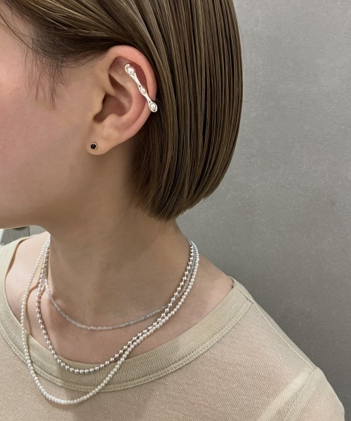 Jouete ピアス オニキス イエローゴールド