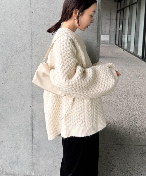 ニット セーター オーバーサイズハニカムニット レディース : ZOZOTOWN