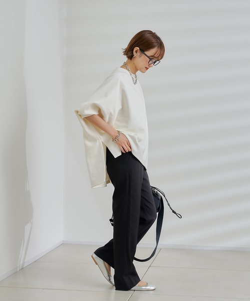 DouDou tシャツ Tシャツ 【WEB限定】ポンチョプルオーバー