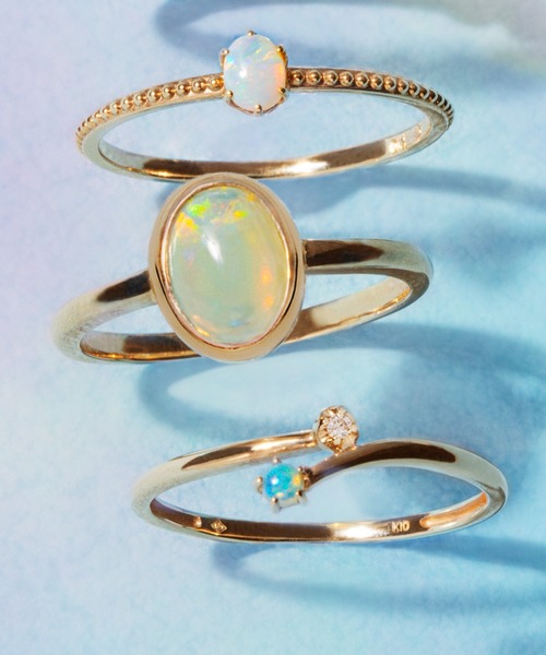 va vendome aoyama 指輪 リング K10イエローゴールド オパールリング