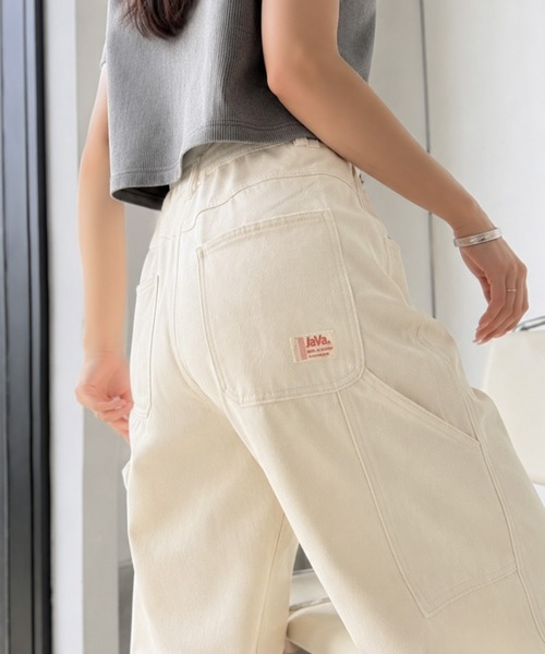 Java ワイドパンツ ジーンズ デニム デニムパンツ ジャバ別注」履く