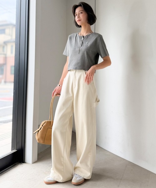Java ワイドパンツ ジーンズ デニム デニムパンツ ジャバ別注」履く