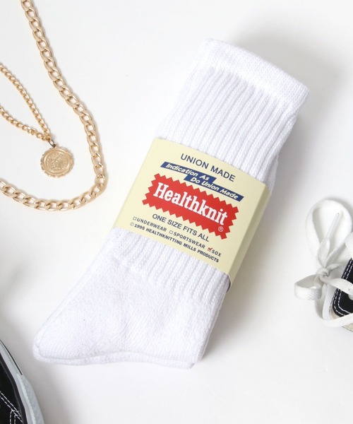 Healthknit（ヘルスニット） 靴下 「3足セット靴下」無地・ライン