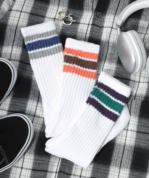 Healthknit（ヘルスニット） 靴下 「3足セット靴下」無地・ライン