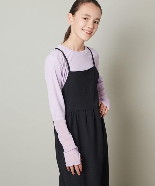 a.v.v tシャツ 「150-160」袖シアー切り替えカットソー キッズ