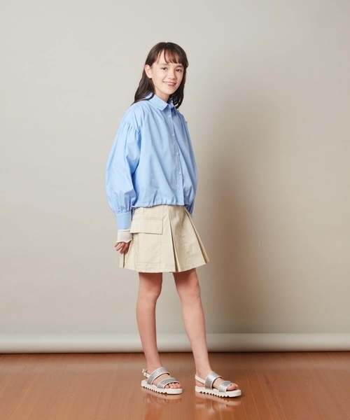a.v.v tシャツ 「150-160」袖シアー切り替えカットソー キッズ