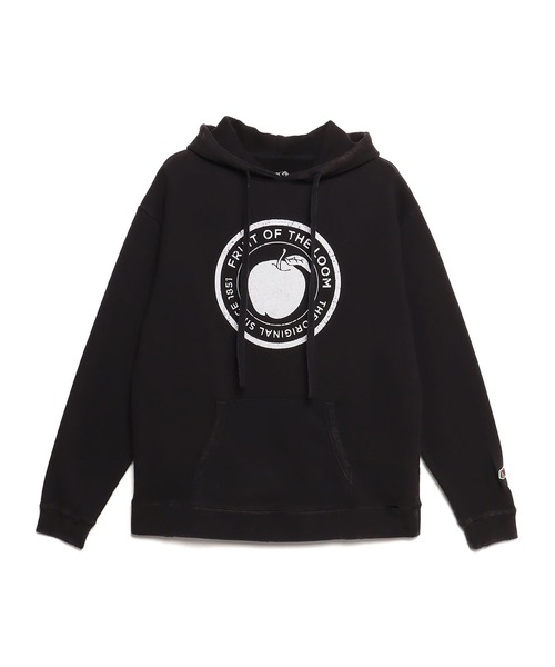 パーカー・フーディ LOGO PRINT HOODIE Y2K hip hop boy illustration print hoodie ユニセックス男女