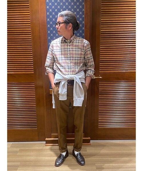 シャツ ロングスリーブ シグネチャータータン カジュアルシャツ Regular Fit メンズ レディースの画像