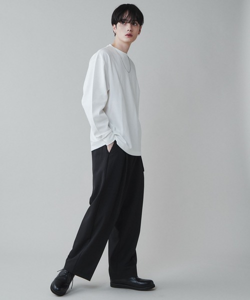 Lucy　0508 LUCY（ルーシー） スラックス LUCY/「セットアップ」トロミベルト付き