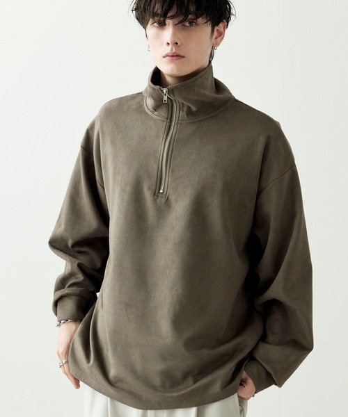 新品　ヤマダヤ☆ SCOTCLUBハーフジップアッププルオーバー☆ Anchor Smith トレーナー スウェット ハーフジップビッグカラー