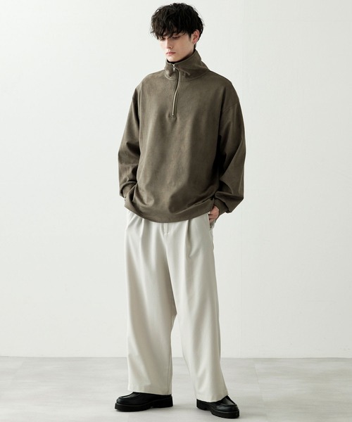 新品　ヤマダヤ☆ SCOTCLUBハーフジップアッププルオーバー☆ Anchor Smith トレーナー スウェット ハーフジップビッグカラー