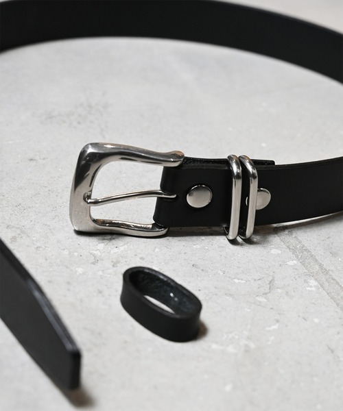 DURAN 黒レザーベルト EARLE ベルト アール / Conversion Belt コンバージョン
