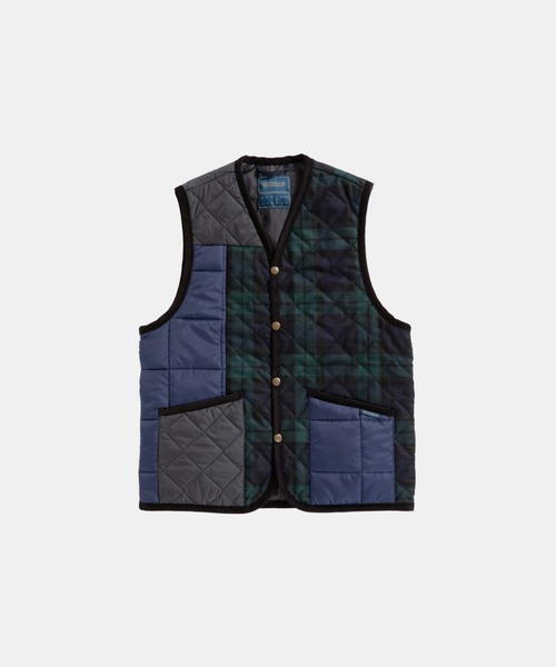 LAVENHAM（ラベンハム） ベスト ジレ BLACKWATCH PATCH WORK DUBLIN