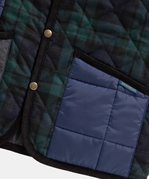 LAVENHAM（ラベンハム） ベスト ジレ BLACKWATCH PATCH WORK DUBLIN