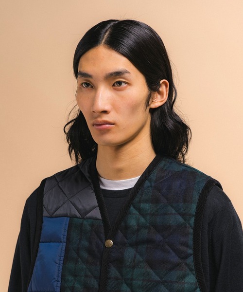 LAVENHAM（ラベンハム） ベスト ジレ BLACKWATCH PATCH WORK DUBLIN