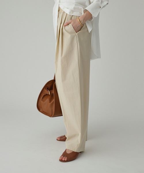 BABYLONE（バビロン） パンツ コットンナイロンタックパンツ