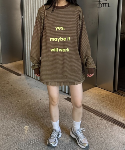 tシャツ 「UNISEX」メッセージプリントロンTee メンズ レディース | CIAOPANIC TYPY | 23