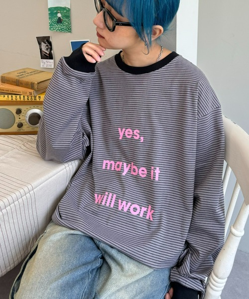 tシャツ 「UNISEX」メッセージプリントロンTee メンズ レディース | CIAOPANIC TYPY | 19