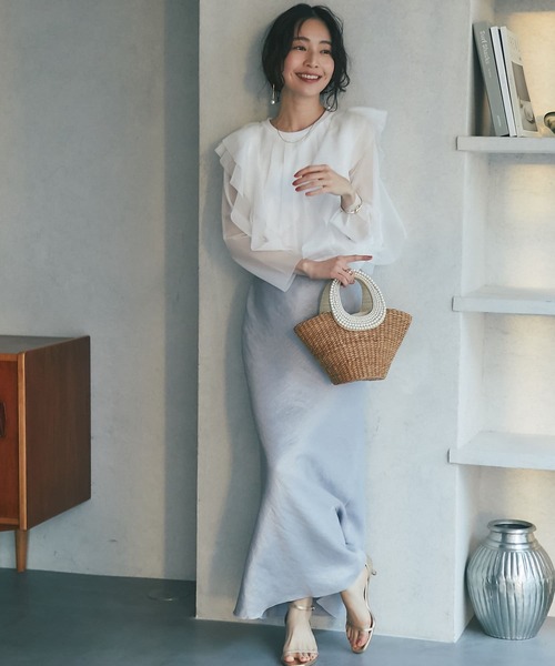 La boutique Bonbon tシャツ ラッフルチュールカットソー La boutique Bonbon tシャツ ラッフルチュールカットソー