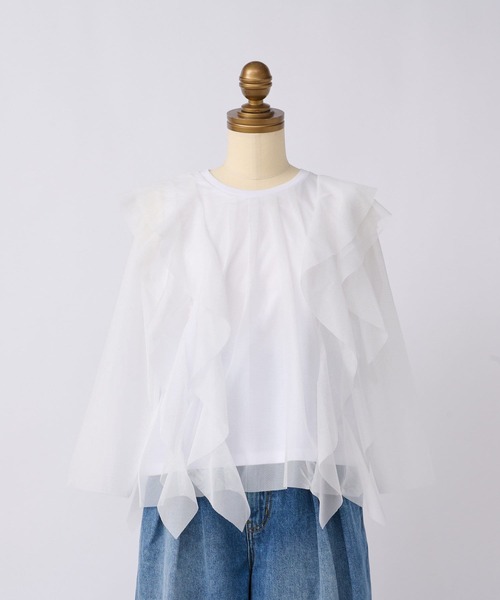 La boutique Bonbon tシャツ Tシャツ ラッフルチュール