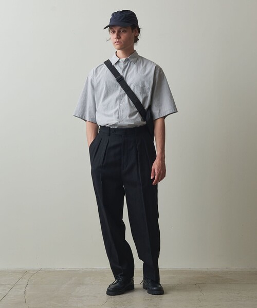 ＜＜Steven Alan＞コードレーンレギュラーカラーショートスリーブシャツ STEVEN ALAN シャツ 「Steven Alan」 コードレーン レギュラー