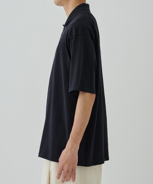 ATON 半袖ポロシャツ COTTON WASHI KNIT HALF SLEEVE POLO SWEATER | ATON(エイトン