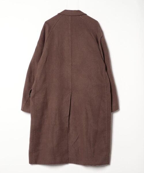 WYM LIDNM】チェスターコート ロングコート ブラウン