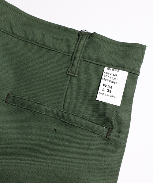 MILITARY チノパン US / ユーエスミリタリー MADE DOUBLE PLEATS