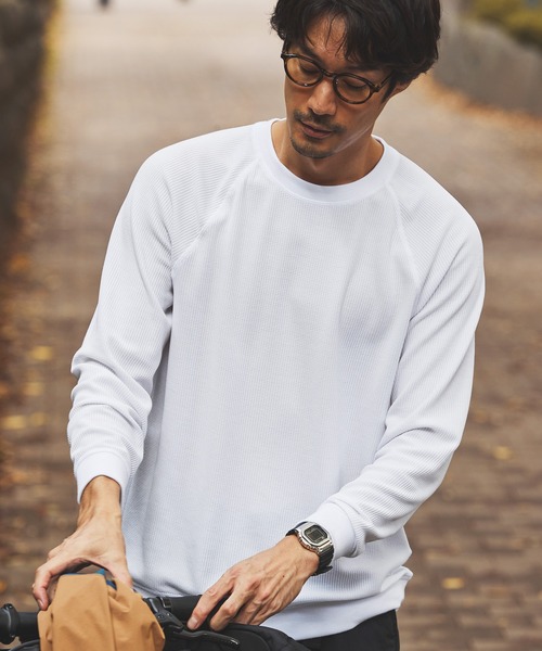 AIGLE（エーグル） tシャツ 吸水速乾 ワッフルラグランTシャツ RP