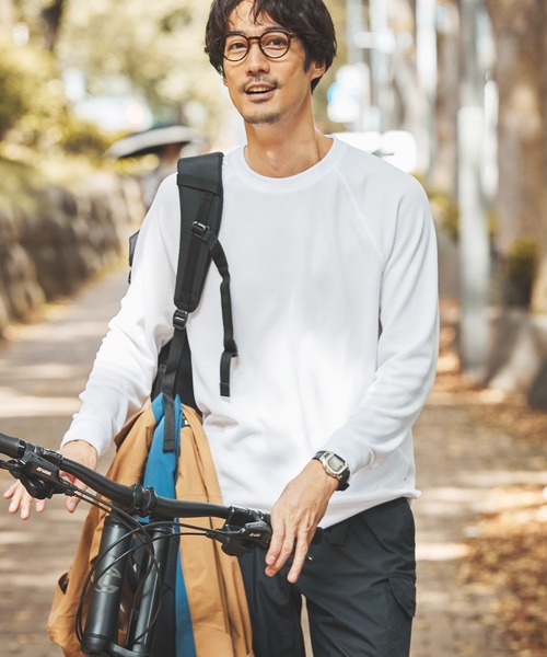 AIGLE / エーグル 吸水速乾 ワッフルラグランTシャツ RP AIGLE tシャツ 吸水速乾 ワッフルラグランTシャツ RP メンズ