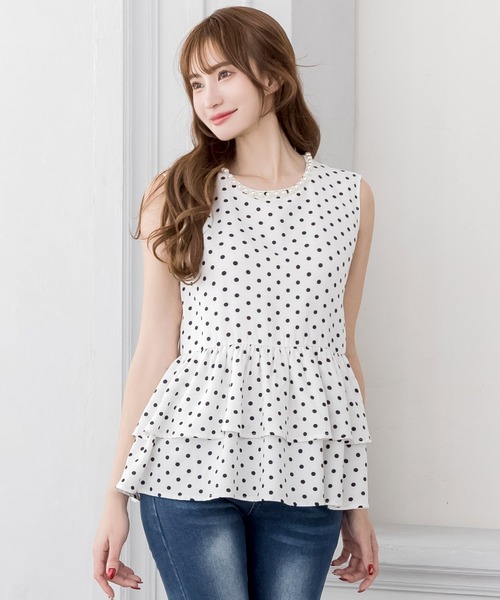 Julia Boutique（ジュリアブティック） tシャツ 裾ティアードフリル