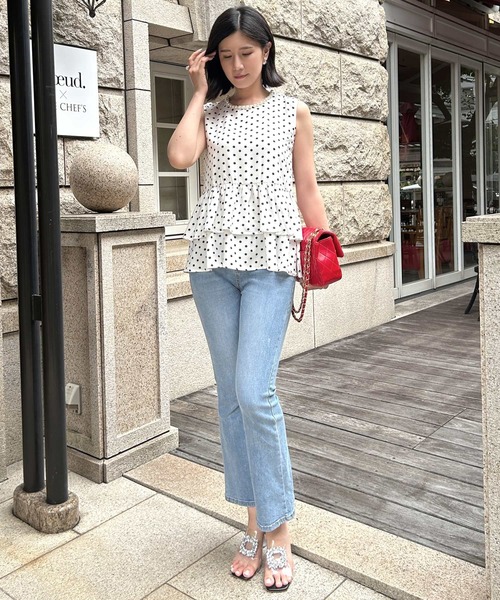 Julia Boutique（ジュリアブティック） tシャツ 裾ティアードフリル