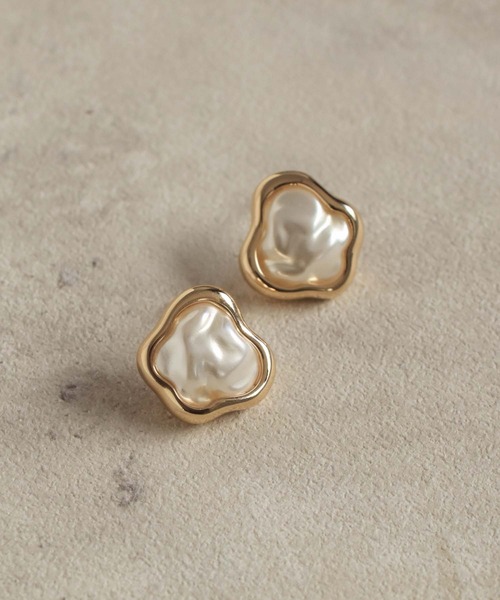 GOLDY(ゴールディ) パール ピアス バンピー パール × メタル GOLDY(ゴールディ) パール ピアス バンピー パール × メタル